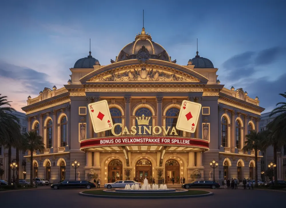 Casinova casino bonus og velkomstpakke for spillere